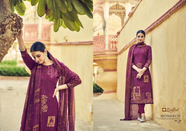 Zulfat Monarch Designer Embroidery Festive Dress Materials